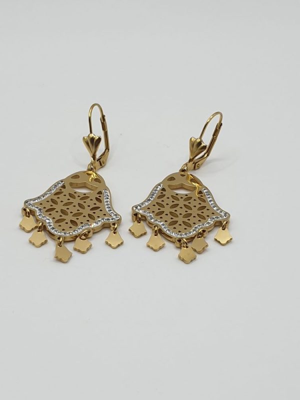 boucles oreilles acier inoxydable homma , sur moderne-bijoux.fr -Bijoux ethniques & Femmes du monde
