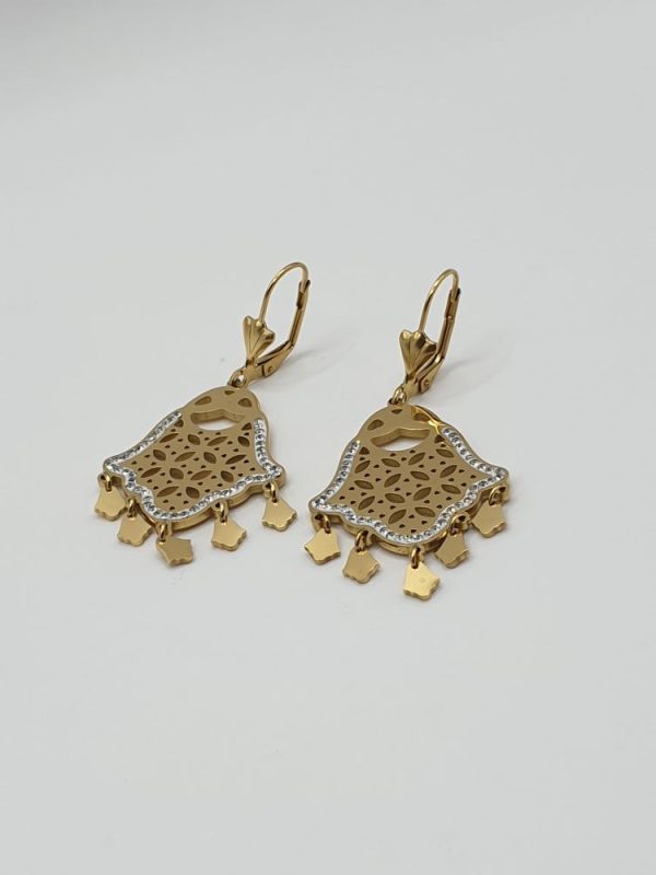 boucles oreilles acier inoxydable homma , sur moderne-bijoux.fr -Bijoux ethniques & Femmes du monde