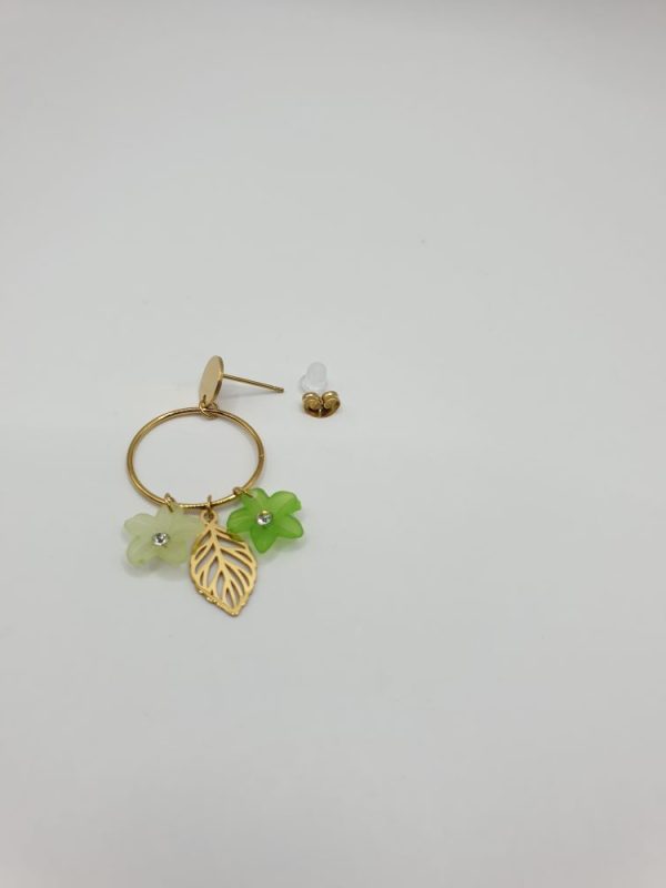 boucles oreilles acier inoxydable kiata , sur moderne-bijoux.fr - Bijoux ethniques & Femmes du monde
