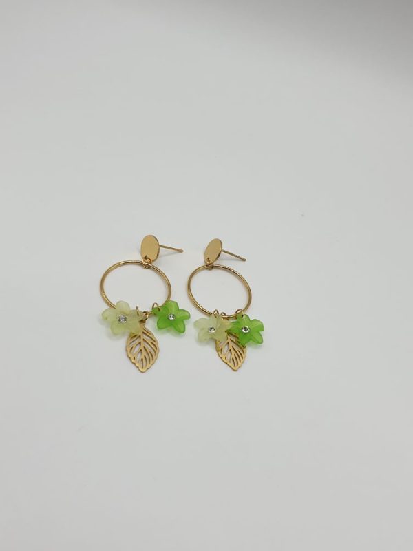 boucles oreilles acier inoxydable kiata , sur moderne-bijoux.fr - Bijoux ethniques & Femmes du monde