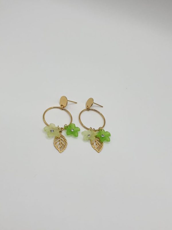 boucles oreilles acier inoxydable kiata , sur moderne-bijoux.fr - Bijoux ethniques & Femmes du monde
