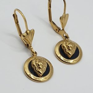 boucles oreilles acier inoxydable lionne , sur moderne-bijoux.fr - Bijoux ethniques & Femmes du monde