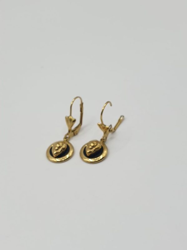 boucles oreilles acier inoxydable lionne , sur moderne-bijoux.fr - Bijoux ethniques & Femmes du monde