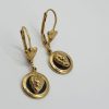 boucles oreilles acier inoxydable lionne , sur moderne-bijoux.fr - Bijoux ethniques & Femmes du monde