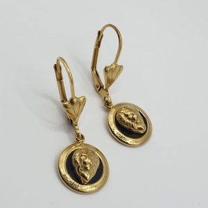 boucles oreilles acier inoxydable lionne , sur moderne-bijoux.fr - Bijoux ethniques & Femmes du monde