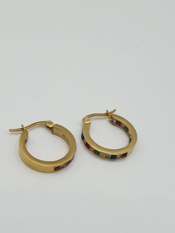 boucles oreilles acier inoxydable olga , sur moderne-bijoux.fr - Bijoux ethniques & Femmes du monde