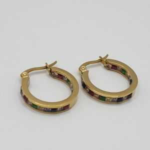 boucles oreilles acier inoxydable olga , sur moderne-bijoux.fr - Bijoux ethniques & Femmes du monde