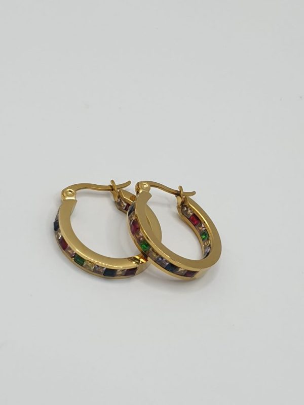 boucles oreilles acier inoxydable olga , sur moderne-bijoux.fr - Bijoux ethniques & Femmes du monde