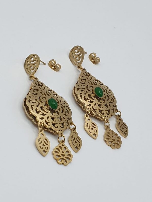 boucles oreilles acier inoxydable ouma , sur moderne-bijoux.fr-Bijoux ethniques & Femmes du monde