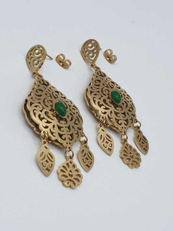 boucles oreilles acier inoxydable ouma , sur moderne-bijoux.fr-Bijoux ethniques & Femmes du monde