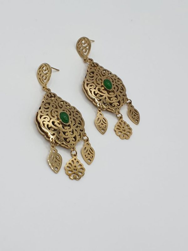 boucles oreilles acier inoxydable ouma , sur moderne-bijoux.fr-Bijoux ethniques & Femmes du monde