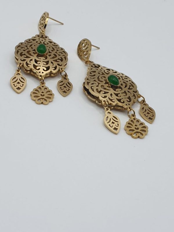 boucles oreilles acier inoxydable ouma , sur moderne-bijoux.fr-Bijoux ethniques & Femmes du monde