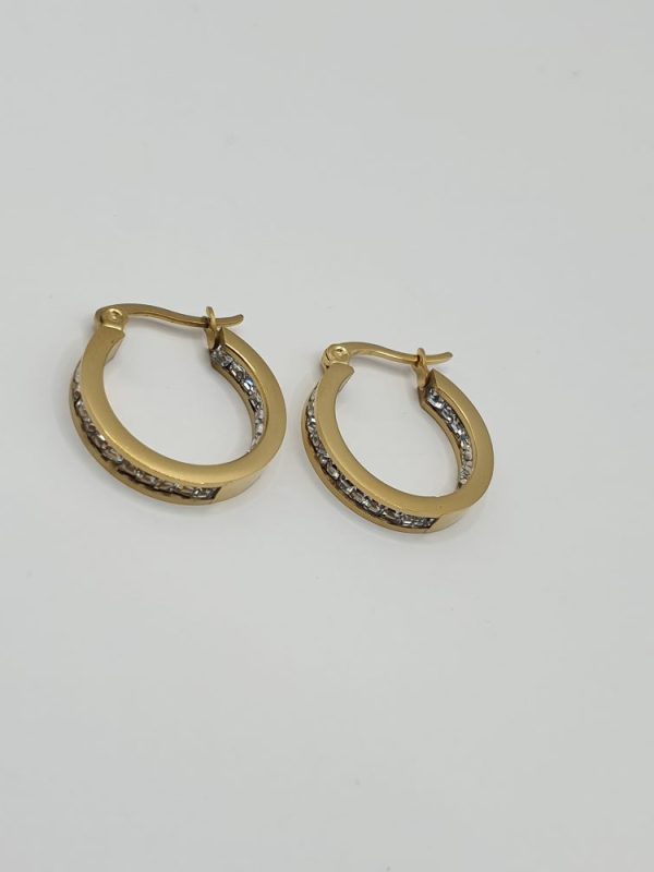 boucles oreilles acier inoxydable panna , sur moderne-bijoux.fr - Bijoux ethniques & Femmes du monde