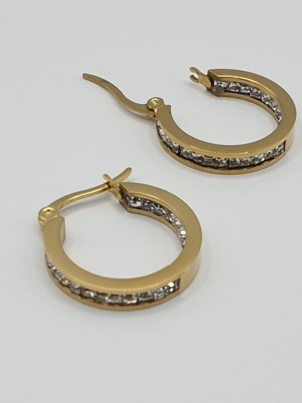 boucles oreilles acier inoxydable panna , sur moderne-bijoux.fr - Bijoux ethniques & Femmes du monde