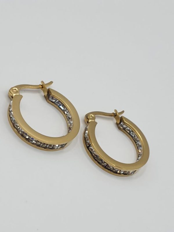 boucles oreilles acier inoxydable panna , sur moderne-bijoux.fr - Bijoux ethniques & Femmes du monde
