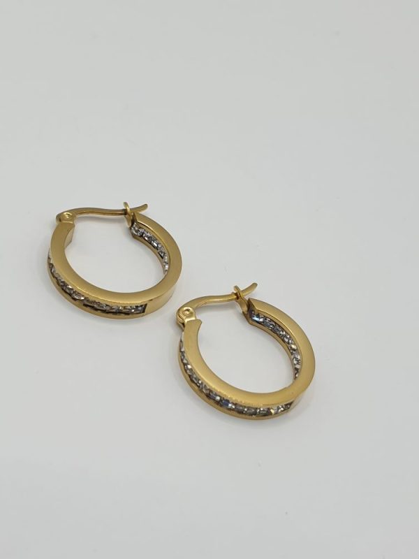 boucles oreilles acier inoxydable panna , sur moderne-bijoux.fr - Bijoux ethniques & Femmes du monde