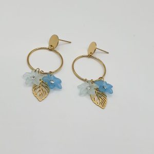boucles oreilles acier inoxydable rakia , sur moderne-bijoux.fr - Bijoux ethniques & Femmes du monde