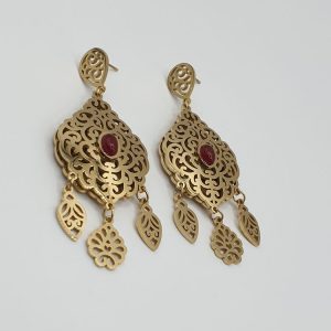 boucles oreilles acier inoxydable tarina , sur moderne-bijoux.fr - Bijoux ethniques & Femmes du monde