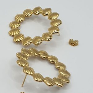 boucles oreilles acier inoxydable trissana , sur moderne-bijoux.fr - Bijoux ethniques & Femmes du monde