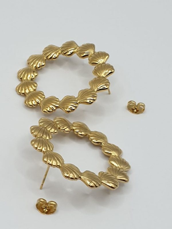 boucles oreilles acier inoxydable trissana , sur moderne-bijoux.fr - Bijoux ethniques & Femmes du monde