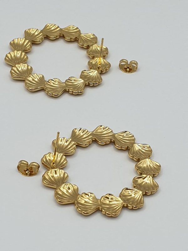 boucles oreilles acier inoxydable trissana , sur moderne-bijoux.fr - Bijoux ethniques & Femmes du monde
