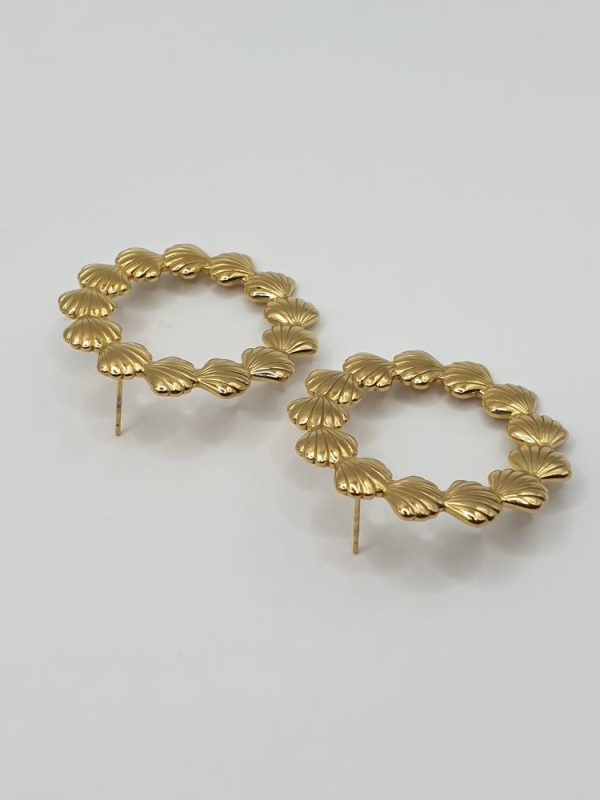boucles oreilles acier inoxydable trissana , sur moderne-bijoux.fr - Bijoux ethniques & Femmes du monde