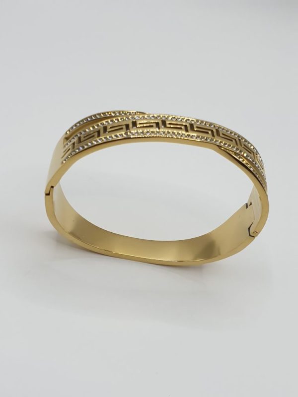 bracelet acier inoxydable paulina , sur moderne-bijoux.fr - Bijoux ethniques & Femmes du monde