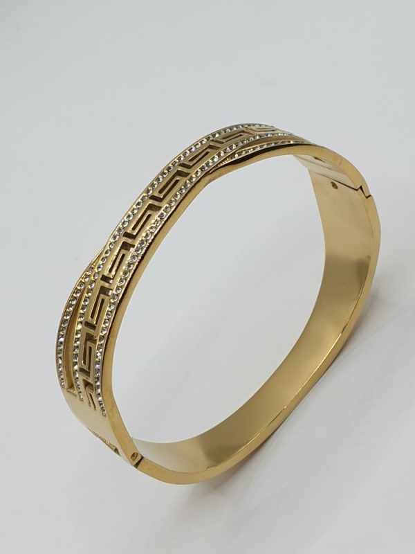 bracelet acier inoxydable paulina , sur moderne-bijoux.fr - Bijoux ethniques & Femmes du monde