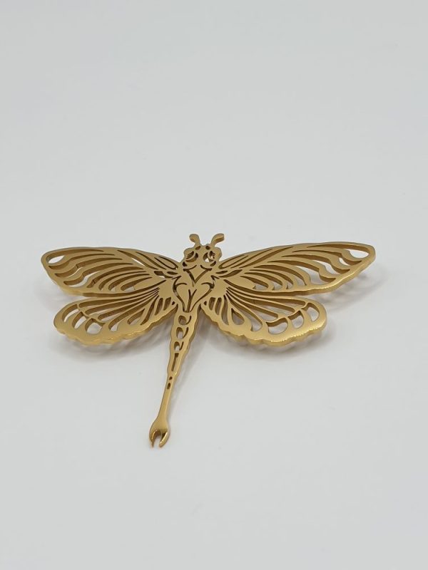 broche habit acier inoxydable libellule , sur moderne-bijoux.fr - Bijoux ethniques & Femmes du monde