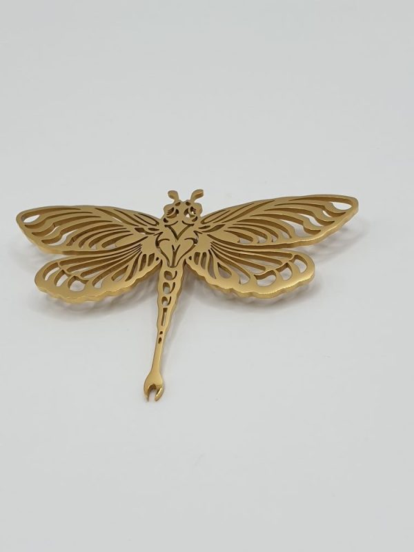 broche habit acier inoxydable libellule , sur moderne-bijoux.fr - Bijoux ethniques & Femmes du monde
