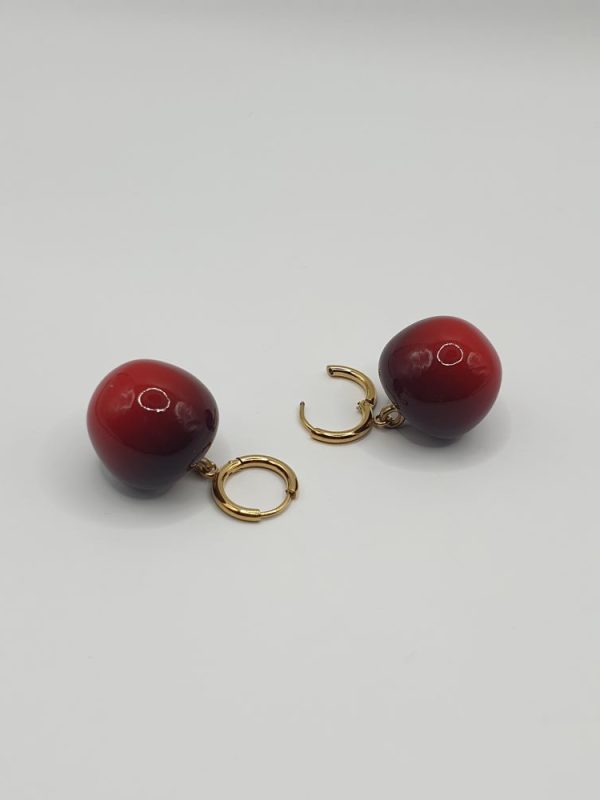 Boucles d'oreilles acier inoxydable CERISE – Image 6