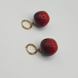Boucles d'oreilles acier inoxydable CERISE