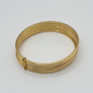 bracelet sept semelles acier inoxydable attiga , sur moderne-bijoux.fr -bijoux ethniques & femmes du monde