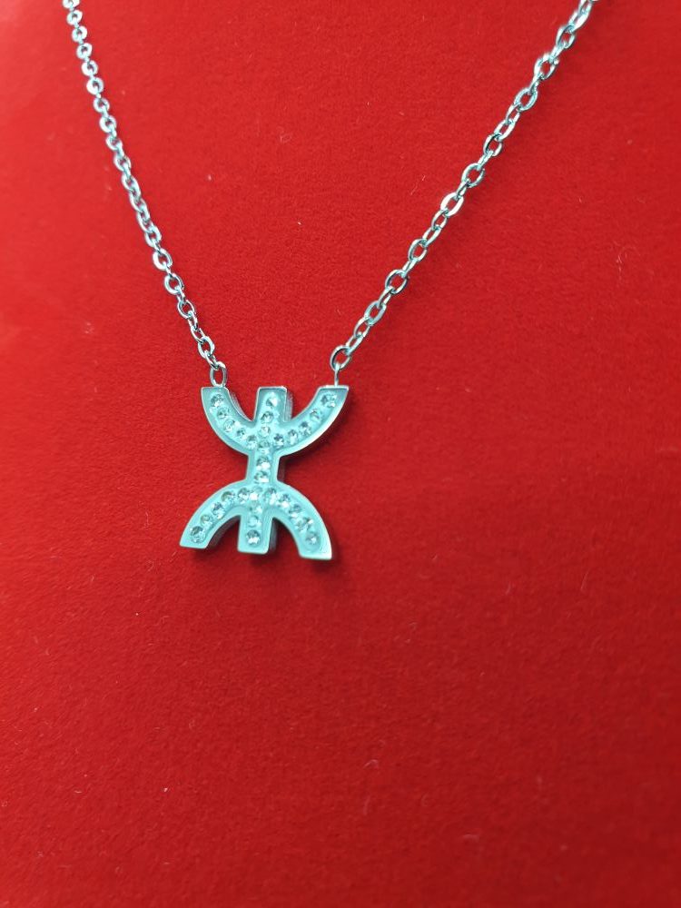 collier acier inoxydable berbere hollanda , sur moderne-bijoux.fr - Bijoux ethnique & Femmes du monde