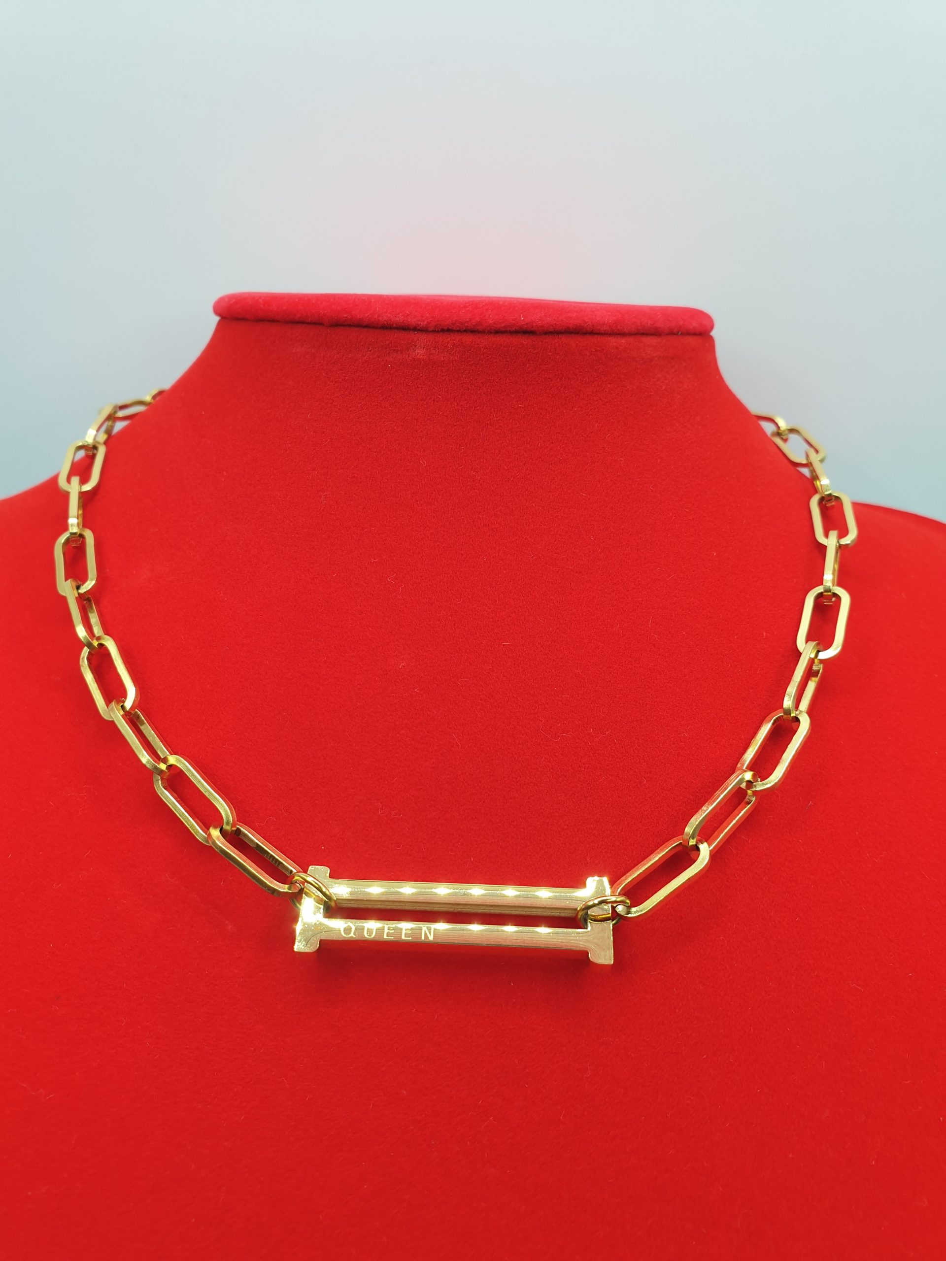 collier acier inoxydable celacia , sur -moderne-bijoux.fr - bijoux ethniques & Femmes du monde