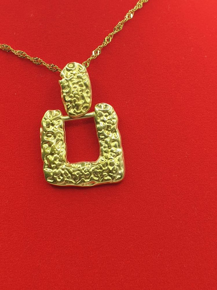 collier boucles acier inoxydable celestina , sur moderne-bijoux.fr - Bijoux ethniques & Femmes du monde