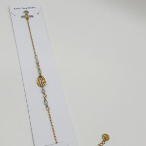 bracelet acier inoxydable belize , sur moderne-bijoux.fr - bijoux ethniques & Femmes du monde