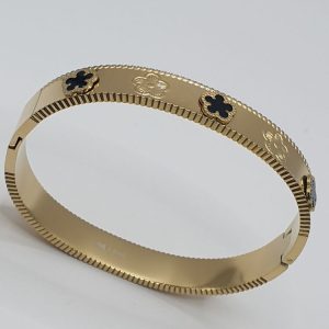 bracelet acier inoxydable fleur , sur moderne-bijoux.fr - Bijoux ethniques & Femmes du monde