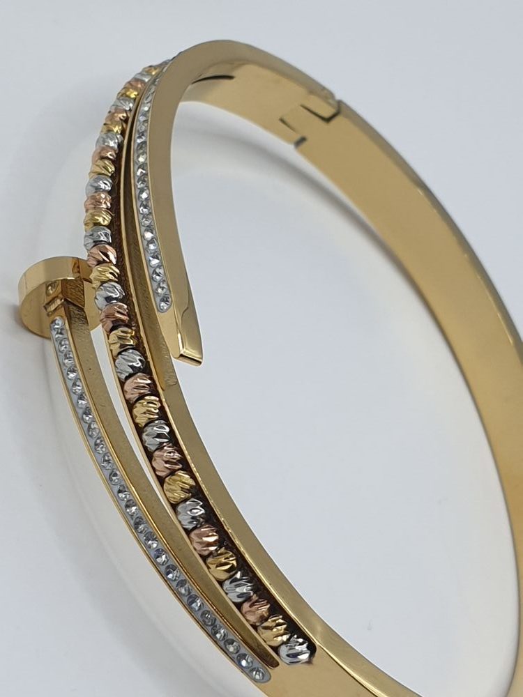 bracelet acier inoxydable forestina , sur moderne-bijoux.fr - Bijoux ethniques & Femmes du monde