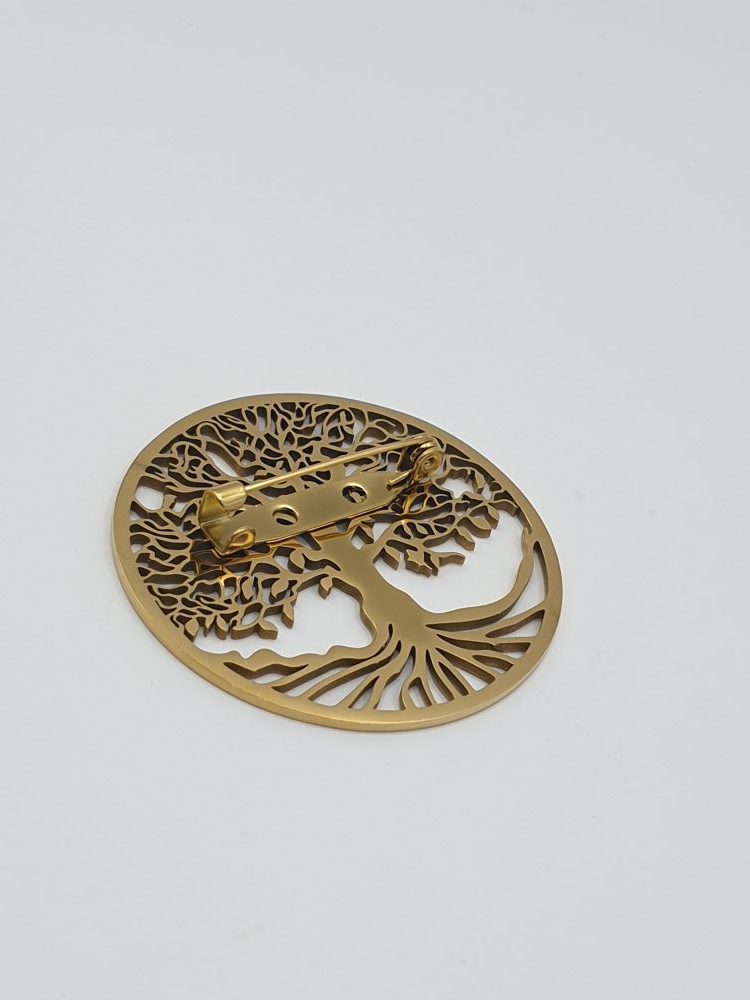 broche acier inoxydable onella moderne-bijouX.fr - bijoux ethniques & Femmes du monde