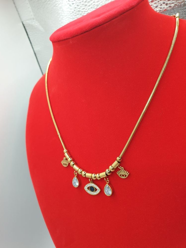 collier acier inoxydable dinoza , sur moderne bijoux.fr - bijoux ethniques & Femmes du monde