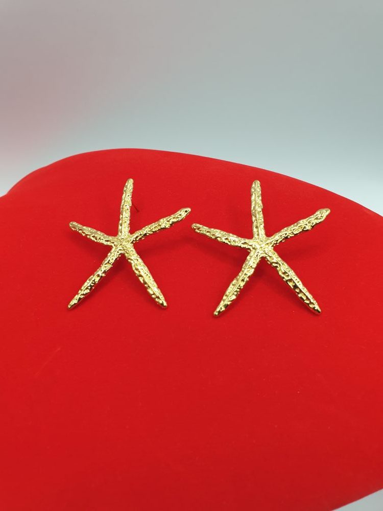 boucles oreilles acier inoxydable étoile d -mer , sur moderne-bijoux.fr - bijoux ethniques & Femmes du monde