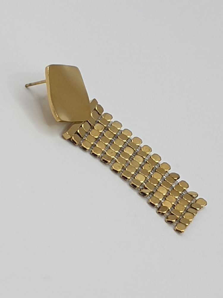 boucles oreilles acier inoxydable marieta , sur moderne-bijoux.fr - Bijoux ethniques & Femmes du monde