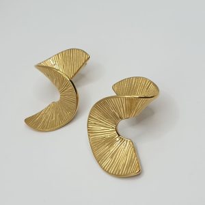 boucles oreilles acier inoxydable torsana , sur moderne-bijoux.fr - bijoux ethniques & Femmes du monde