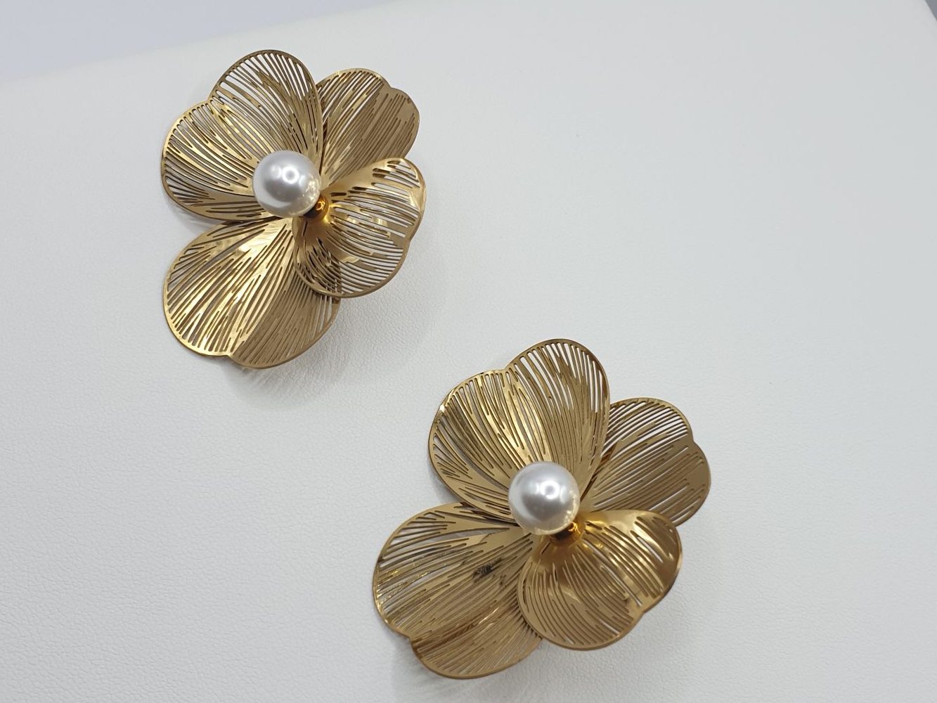 collier boucles oreilles acier inoxydable angea , sur moderne-bijoux.fr - Bijoux ethniques & Femmes du monde