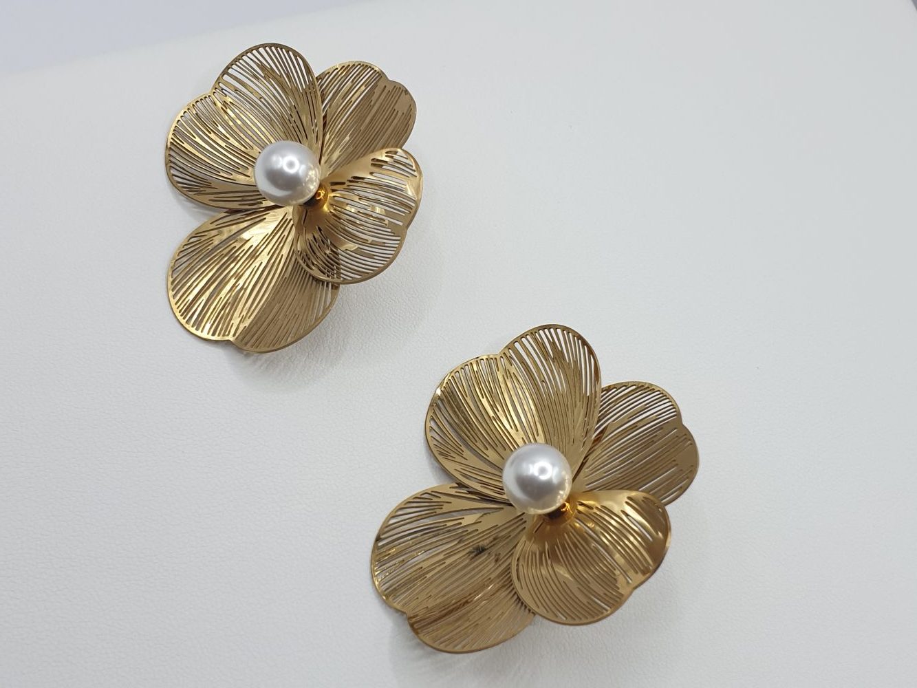 collier boucles oreilles acier inoxydable angea , sur moderne-bijoux.fr - Bijoux ethniques & Femmes du monde