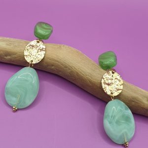 boucles oreilles acier inoxydable phiomia, sur moderne-bijoux .fr - Bijoux ethniques & Femmes du monde