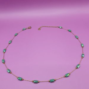 collier acier inoxydable baana , sur moderne-bijoux .fr- Bijoux ethniques & Femmes du monde