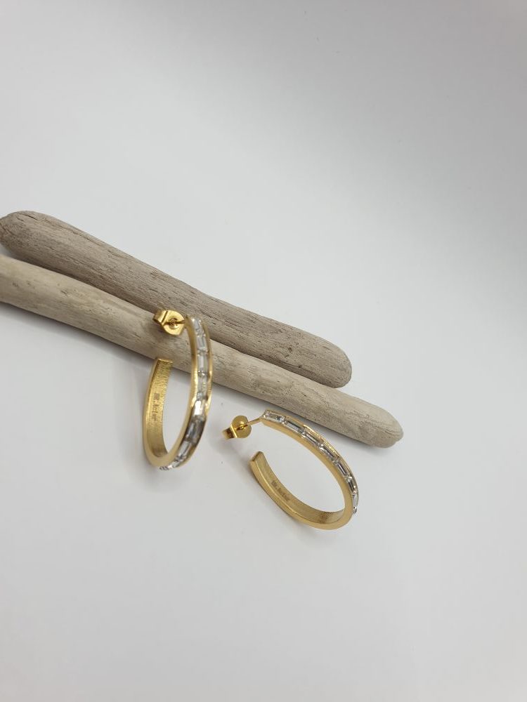 boucles oreilles acier inoxydable-madelina , sur moderne-bijoux .fr - Bijoux ethniques & Femmes du monde