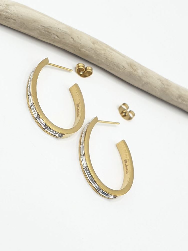 boucles oreilles acier inoxydable-madelina , sur moderne-bijoux .fr - Bijoux ethniques & Femmes du monde